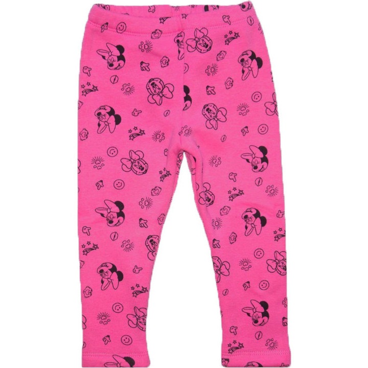 Jambiere groase Disney Minnie bebelusi roz 12/18, Roz