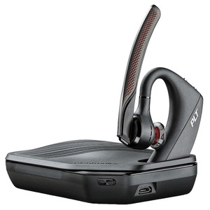 Casca Bluetooth Plantronics Voyager 5200 Pro, contine incarcator portabil, Caller ID, Black