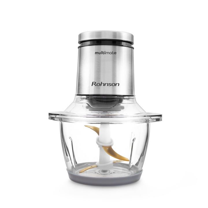 Tocator, Rohnson R5115 Multimate, 700W, bol sticla 1,2L, 4 cutite de titan, 70 dB