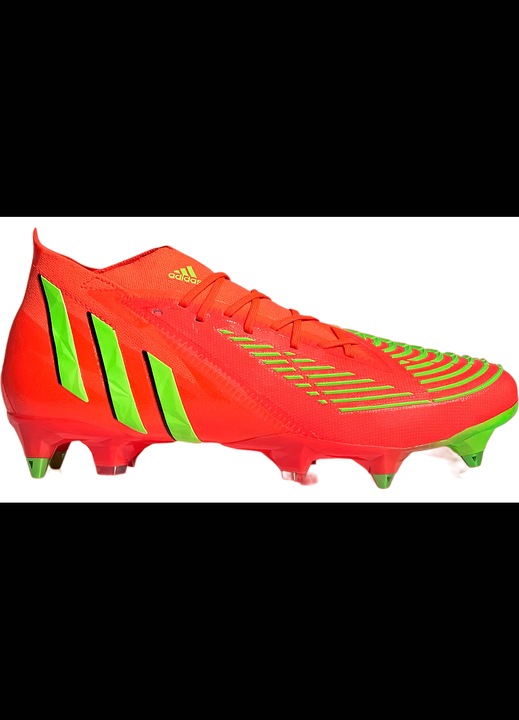 Ghete de fotbal barbati Predator EDGE.1 SG, Adidas, Textil/Sintetic, Rosu/Verde, Rosu/Verde