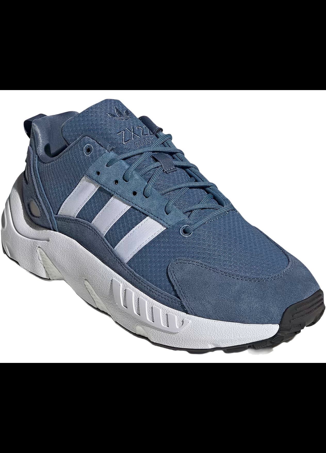 blueberry Adidasi barbati ZX 22 Boost, adidas, Plasa/Piele intoarsa, Alb