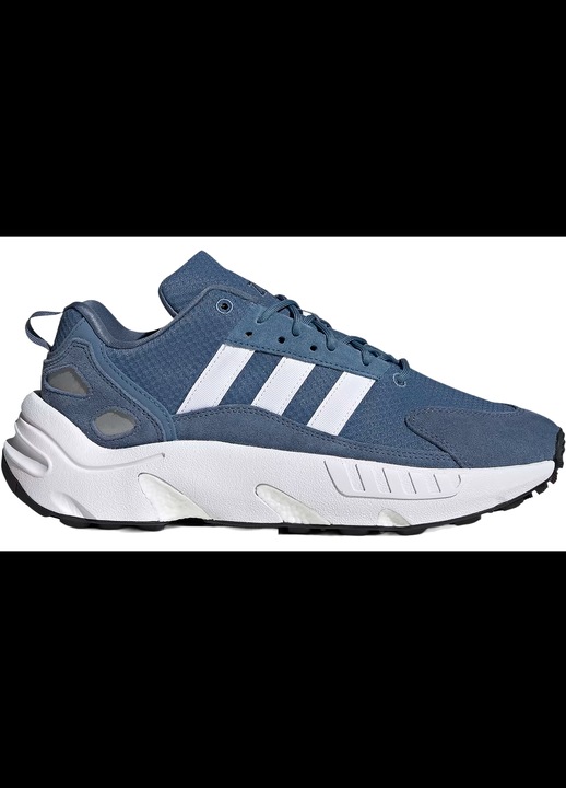 Adidasi barbati ZX 22 Boost, adidas, Plasa/Piele intoarsa, Alb