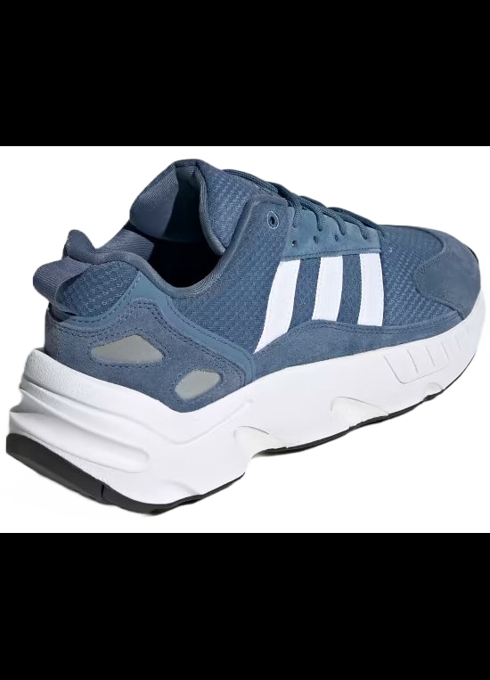 Adidasi barbati ZX 22 Boost, adidas, Plasa/Piele intoarsa, Alb