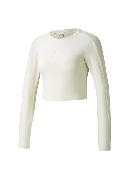 Bluza Puma, Bumbac, Alb, Alb