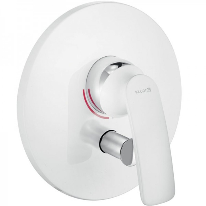 KLUDI BALANCE kád-zuhanycsaptelep, fehér/króm, egykaros, falra szerelhető