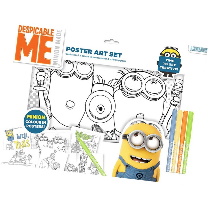 KE, Minions színező plakát