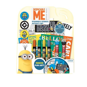 Set activitati stampila + sablon KE, Minions Set activitati stampila + sablon KE, Minions