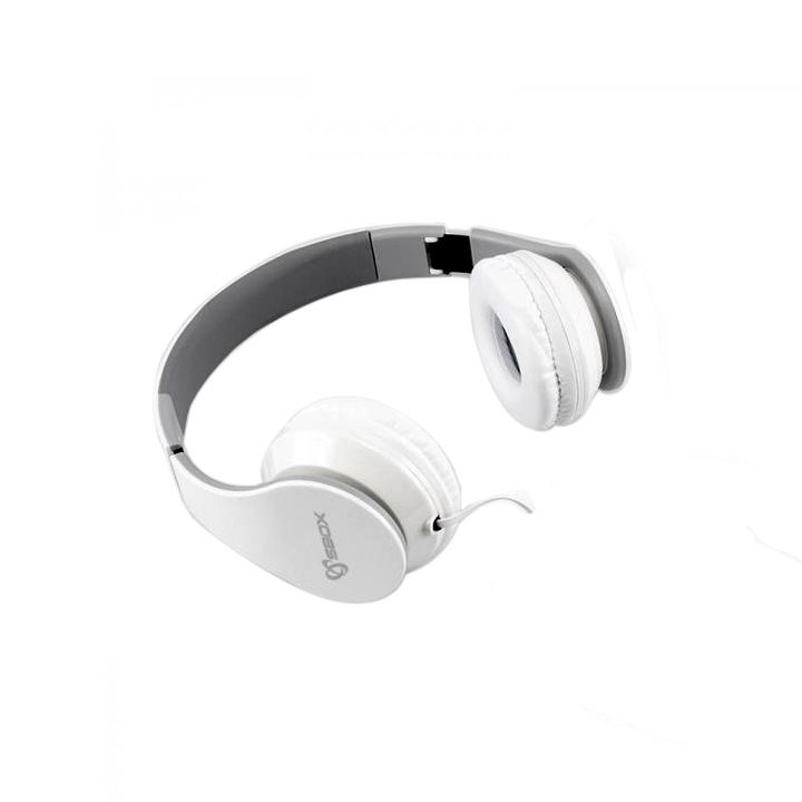 Casti Over-Ear SBOX HS-501W, Microfon, White