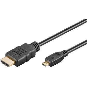 Cablu micro HDMI tata la HDMI tata 1.5m, negru Cablu micro HDMI tata la HDMI tata 1.5m, negru