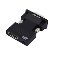Adaptor Hdmi mama to VGA tata convertor cu audio ce suporta semnal 1080P, negru