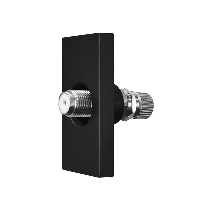 Modul Priza TV Satelit 1M LUXION, Negru, LX-MP017B