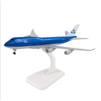 Macheta avion KLM Royal Dutch Airlines Boeing B747, metal, 20 cm, Scara 1:250