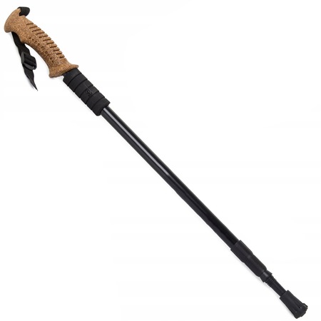 Bat pentru trekking, Zola®, lungime reglabila 63-135 cm, din aluminiu, negru