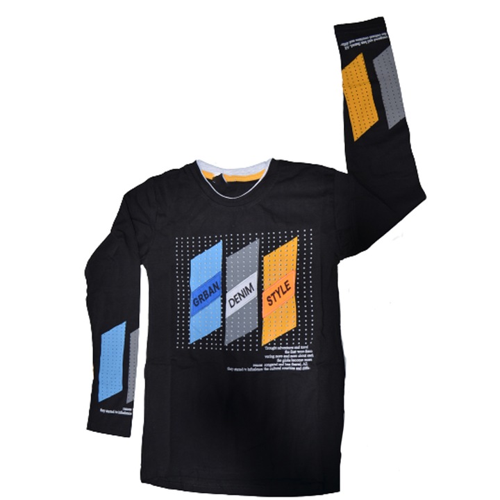 Bluza cu maneca lunga pentru baieti OLC SVR 73962N-164, Negru 99968