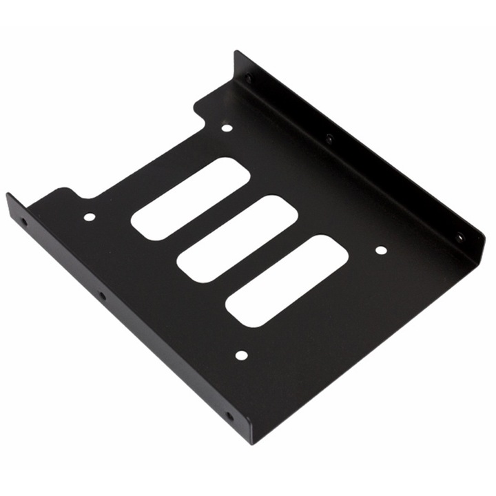 HDD към SSD адаптер, 2,5" към 3,5", метален, черен