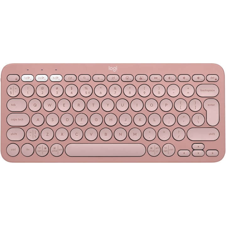 Клавиатура Logitech Pebble Keys 2 K380s, Bluetooth, Multi-Device, Tonal Rose