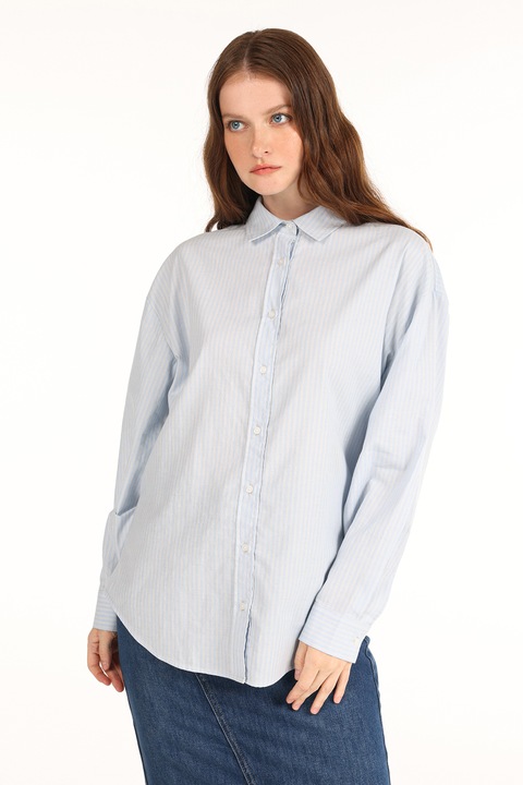 COLIN'S, Bő fazonú csíkos ing, Világoskék