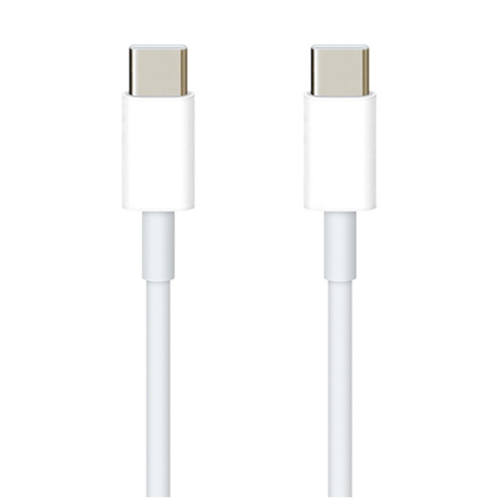 Cablu incarcare si transfer date Type C- Type C pentru Samsung, Ambalaj Retail, Alb