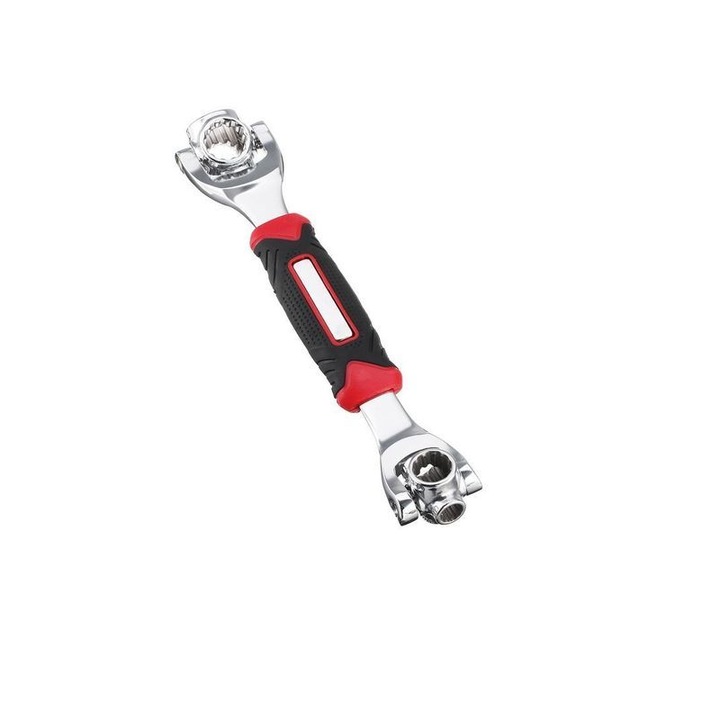Cheie universala multifunctionala 48 in 1, rotatie 360°, rosu/negru