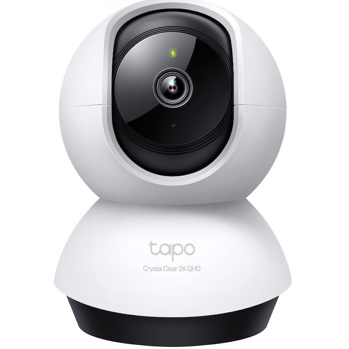 TP-Link Tapo C220 Intelligens térfigyelő kamera, 360° forgatás/döntés, 2K 4MP QHD, Baby Monitor mód használata, Éjszakai látás, Kétirányú hang, Hang- és fényriasztás