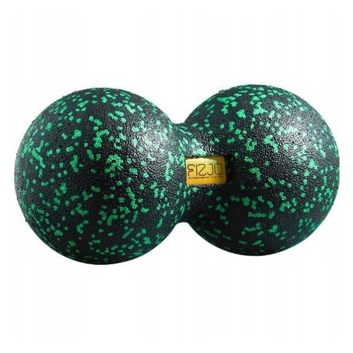 Minge dubla de masaj 4Fizjo 12 cm, spuma EPP dura, pentru relaxare musculara, recuperare sportiva, dureri cervicale si lombare, auto-masaj eficient