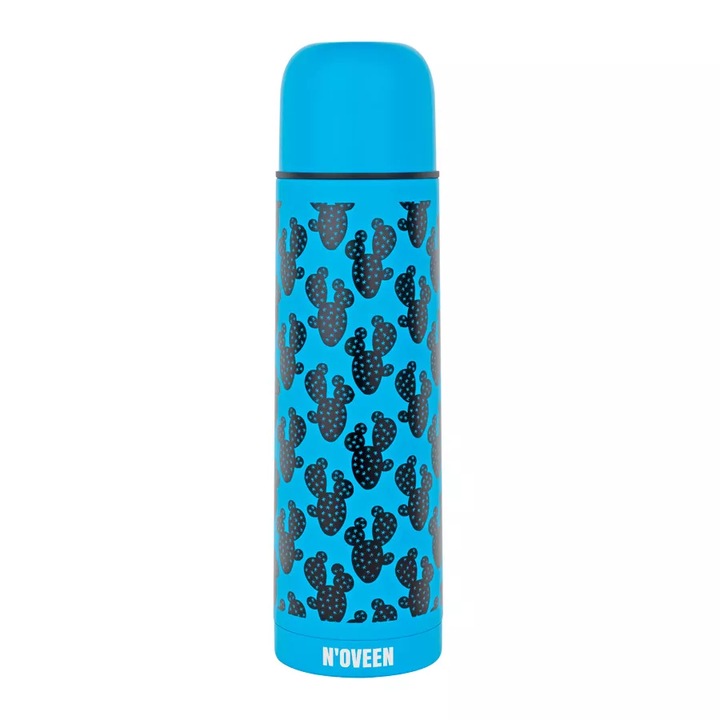 Termos NOVEEN TB632 Albastru Mat, 500ml, Perete dublu, Inox