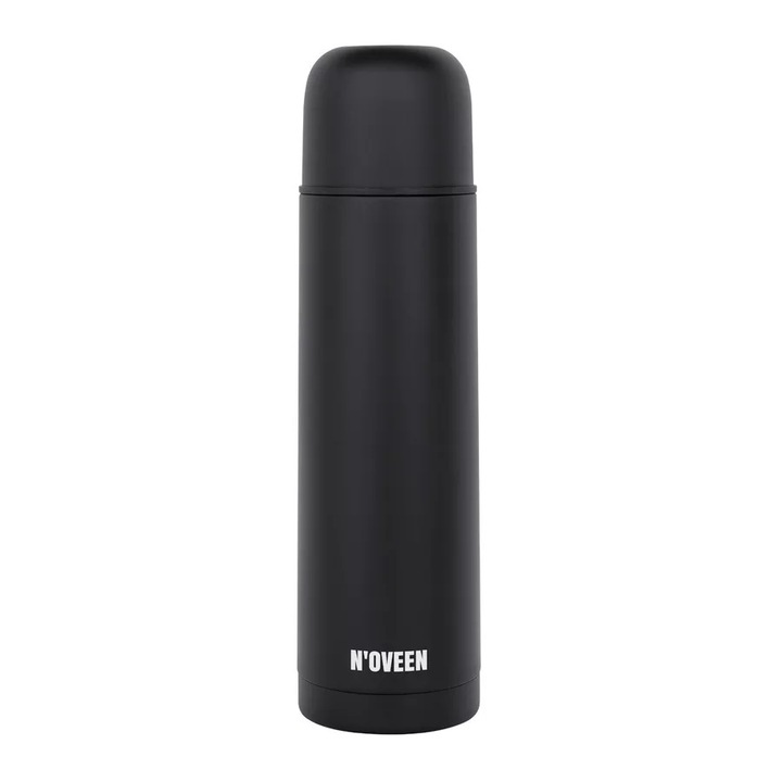 Termos NOVEEN TB630 Negru Mat, 500ml, Perete dublu, Inox
