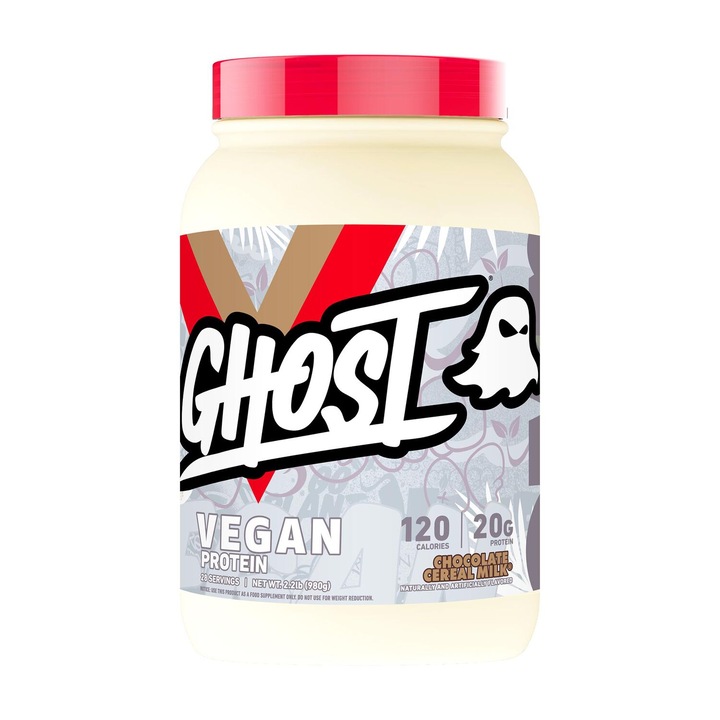 Proteina din Zer cu Aroma de Chocolate Cereal Milk, Ghost Vegan Protein 980 g