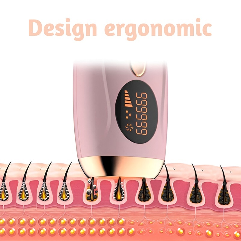 Epilator cu tehnologie IPL ACFAPRO™, sistem de racire, 999.900 de