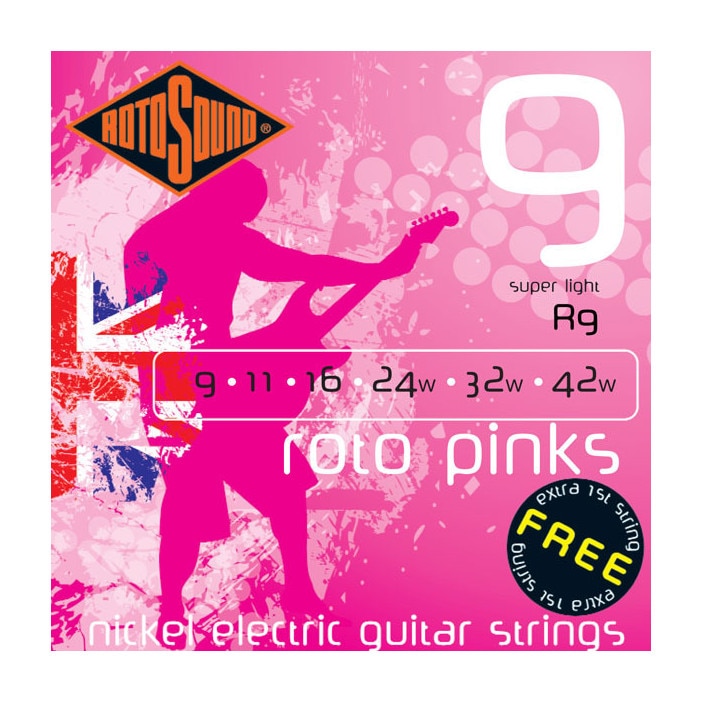 Set Corzi Chitara Electrica - Rotosound Roto Pinks