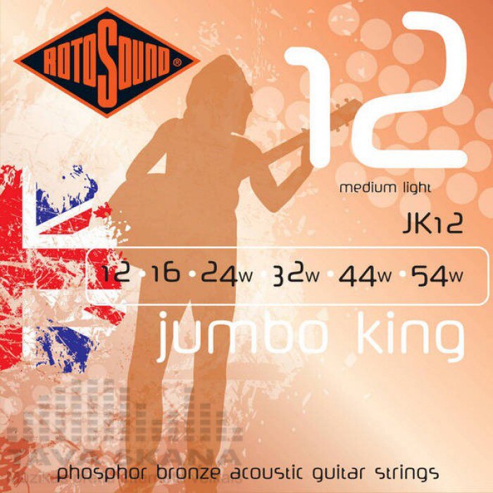 Set Corzi Chitara Acustica - Rotosound Jumbo King 012-054