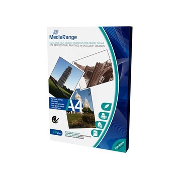 Hartie Foto MediaRange InkJet, Super Glossy, Dual Side, A4, 50 coli, 160g Hartie Foto MediaRange InkJet, Super Glossy, Dual Side, A4, 50 coli, 160g