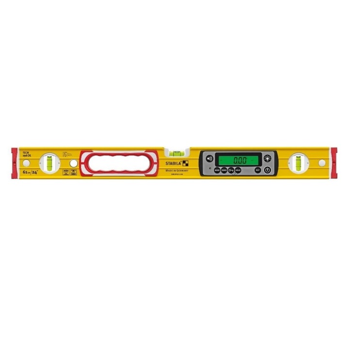 Нивелир с балон и електронен дисплей, Tech 196 DL от 81 см, IP 67, Stabila