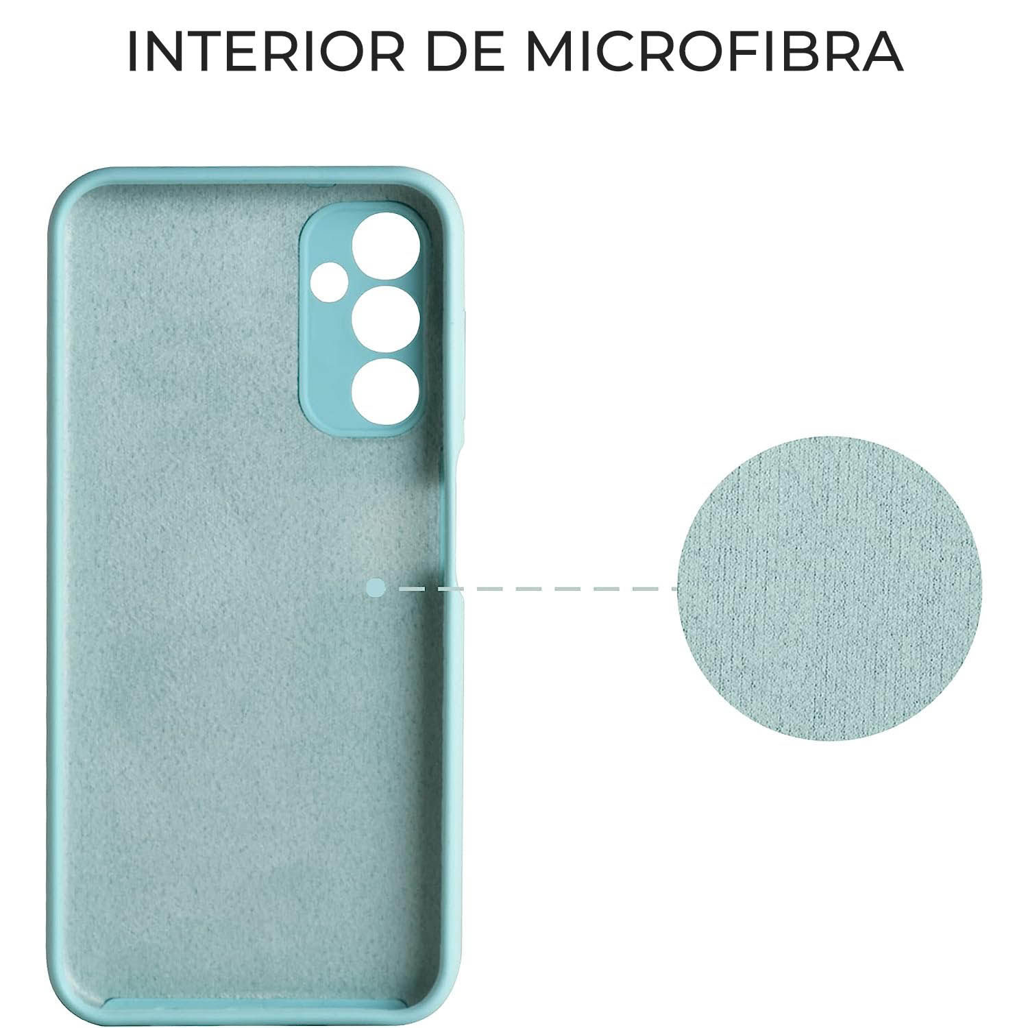 Husa Premium Silicon Soft pentru Samsung A14 5G, Ultra Slim, Protectie sporita, Interior de microfibra, Albastru deschis