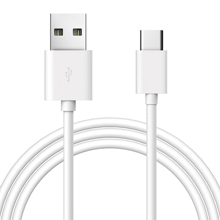 Cablu de Date USB la Type-C 3A, 480Mbps, 1m, Xiaomi, White (Bulk Packing)