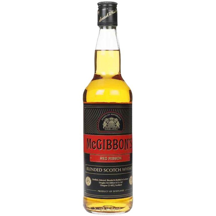 Whisky McGibbons Red Ribbon, Blended Scotch, 40%, 0.7l