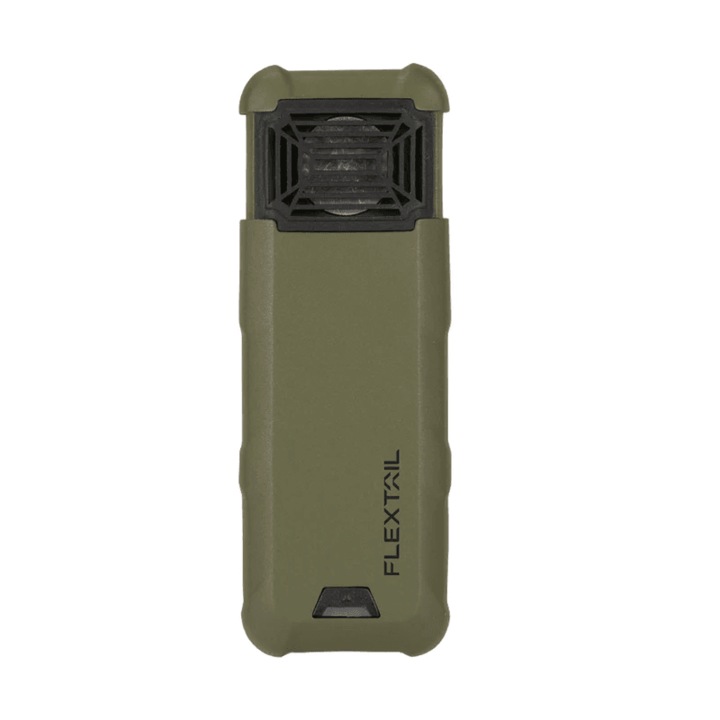Flextail szagriasztó MAX REPEL, szúnyog elleni eszköz 2 az 1-ben, kompakt, hordozható és újratölthető, 9600 mAh akkumulátor, 360°-os védelem, külső akkumulátor üzemmód, 2 tabletta, zöld
