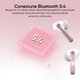 Casti wireless ROTTER®️ cu reducere a zgomotului (ENC), In-ear Bluetooth, Casti Wireless Audio, Fara fir, Afisaj Digital, Casti Bluetooth 5.4, Autonomie Bluetooth 42 ore, Microfon Audio HD, Control touch, Latenta Wireless 45 ms, IPX4, Sport, Universale, R