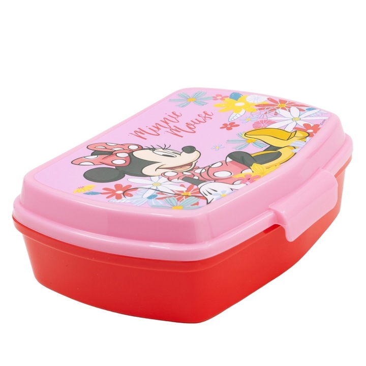 Cutie sandwich, multicolor, fara BPA, 17 x 14 x 5.5 cm, Spring, Minnie Mouse