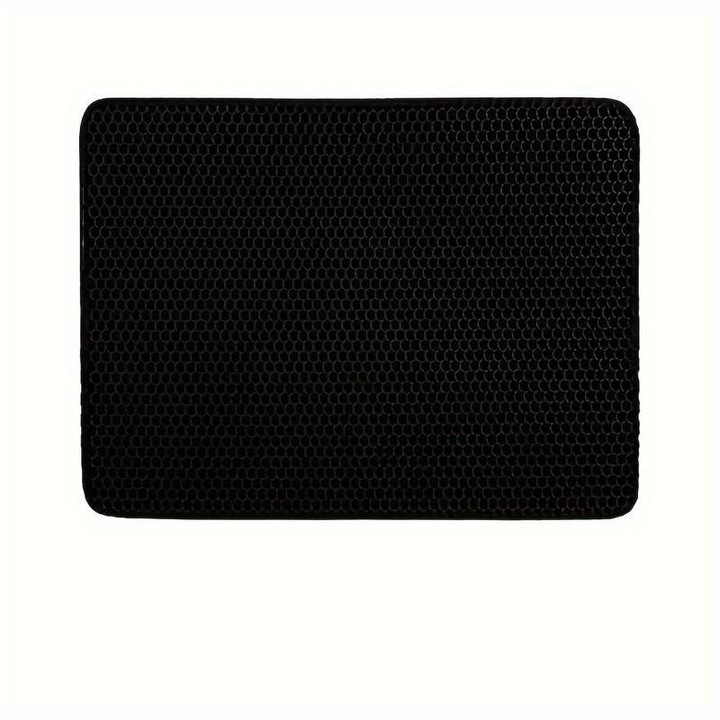 Covoras litiera, capteaza asternutul, design ingenios, impermeabila, cu strat dublu, absoarbe urina si mizeria, mentine podeaua uscata, fara mirosuri neplacute, 40 x 50 cm - CATMAT