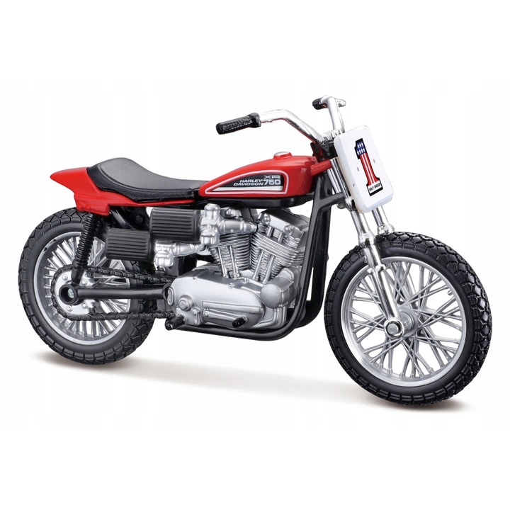 Мотоциклет играчка Harley-Davidson, MAISTO, Метал/пластмаса, Мащаб 1/18, 18 x 10,5 x 7,5 cm, Многоцветен