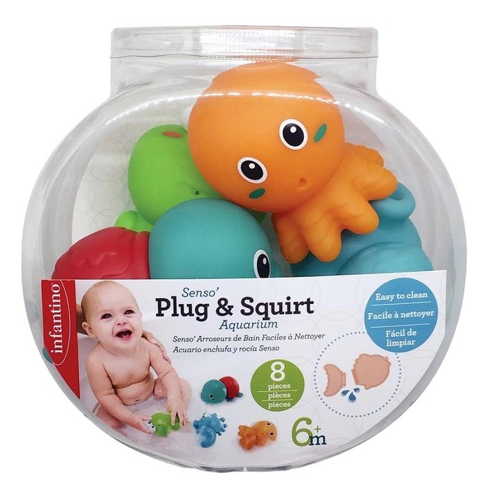 Akváriumi állatfigurákból álló fürdőjáték, Infantino