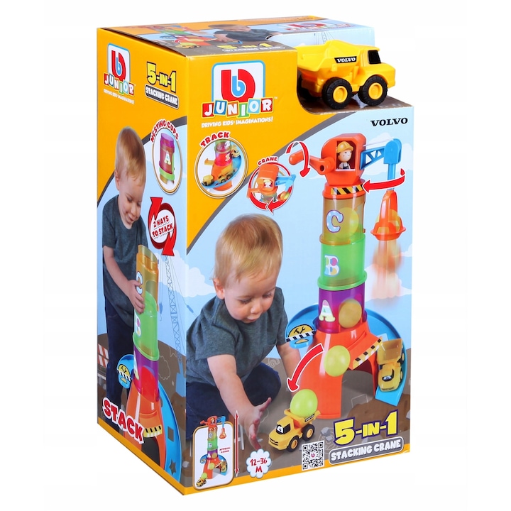 BBurago играчка кран, Многоцветен