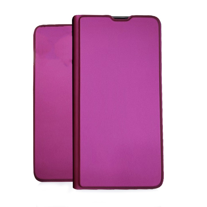 Калъф за книга, съвместим с Oppo Reno 8T G-Tech Flip Soft Book, магнитно затваряне, джоб за карти, първокласна стойка, магента