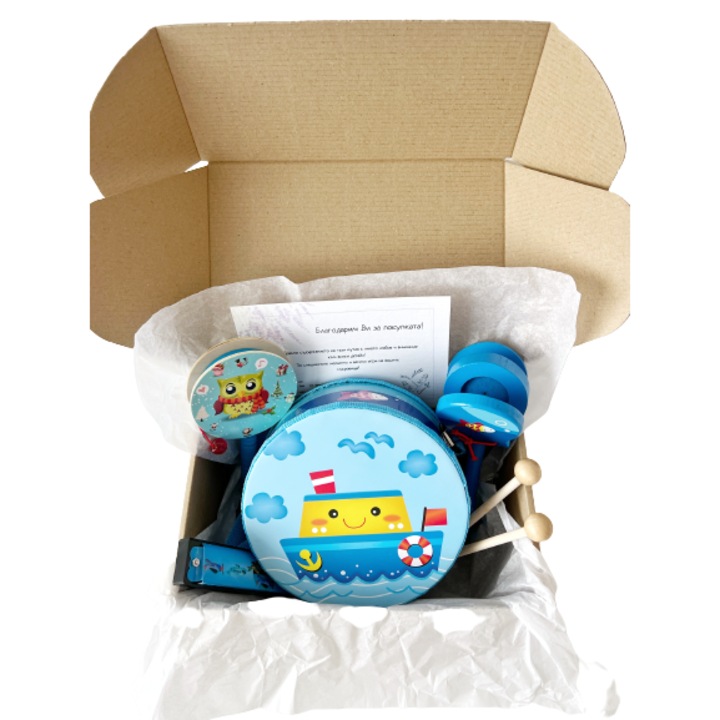 Set 4xjucarii copii, Muzical, Multicolor, 3+