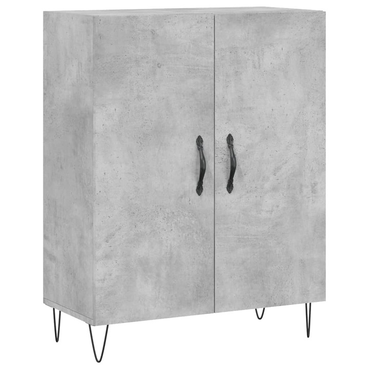 Dulap vidaXL, gri beton, 69,5x34x90 cm, lemn compozit, 24.7 kg
