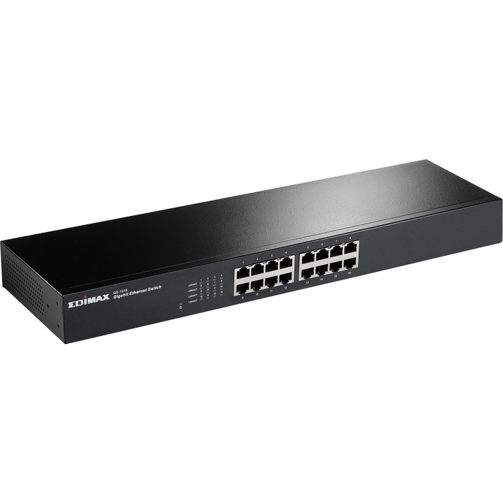 Switch Edimax GS-1016, 16-Port Gigabit, Rackmount