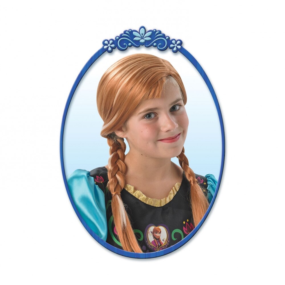 Accesoriu costum carnaval Rubies Peruca Disney Princess Regatul de Gheata Anna