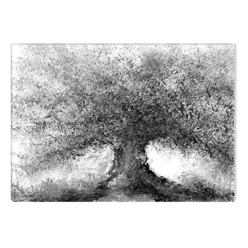 Tablou Alb-Negru Abstract Startonight, Copac bogat, luminos in intuneric, 80 x 120 cm Tablou Alb-Negru Abstract Startonight, Copac bogat, luminos in intuneric, 80 x 120 cm