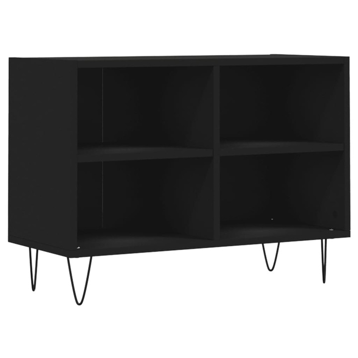 VidaXL fekete szerelt fa TV-szekrény 69,5x30x50 cm 826965